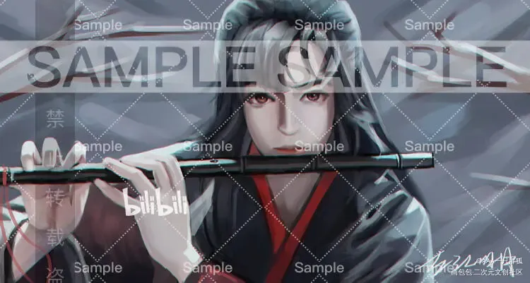 魏无羡（一）_魔道祖师魏无羡厚涂绘画作品