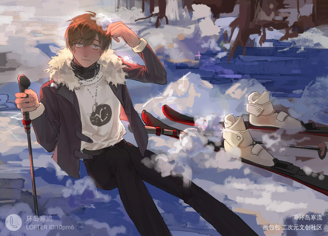 ⛷⛷_彩虹社叶chronoirVtuber绘画作品