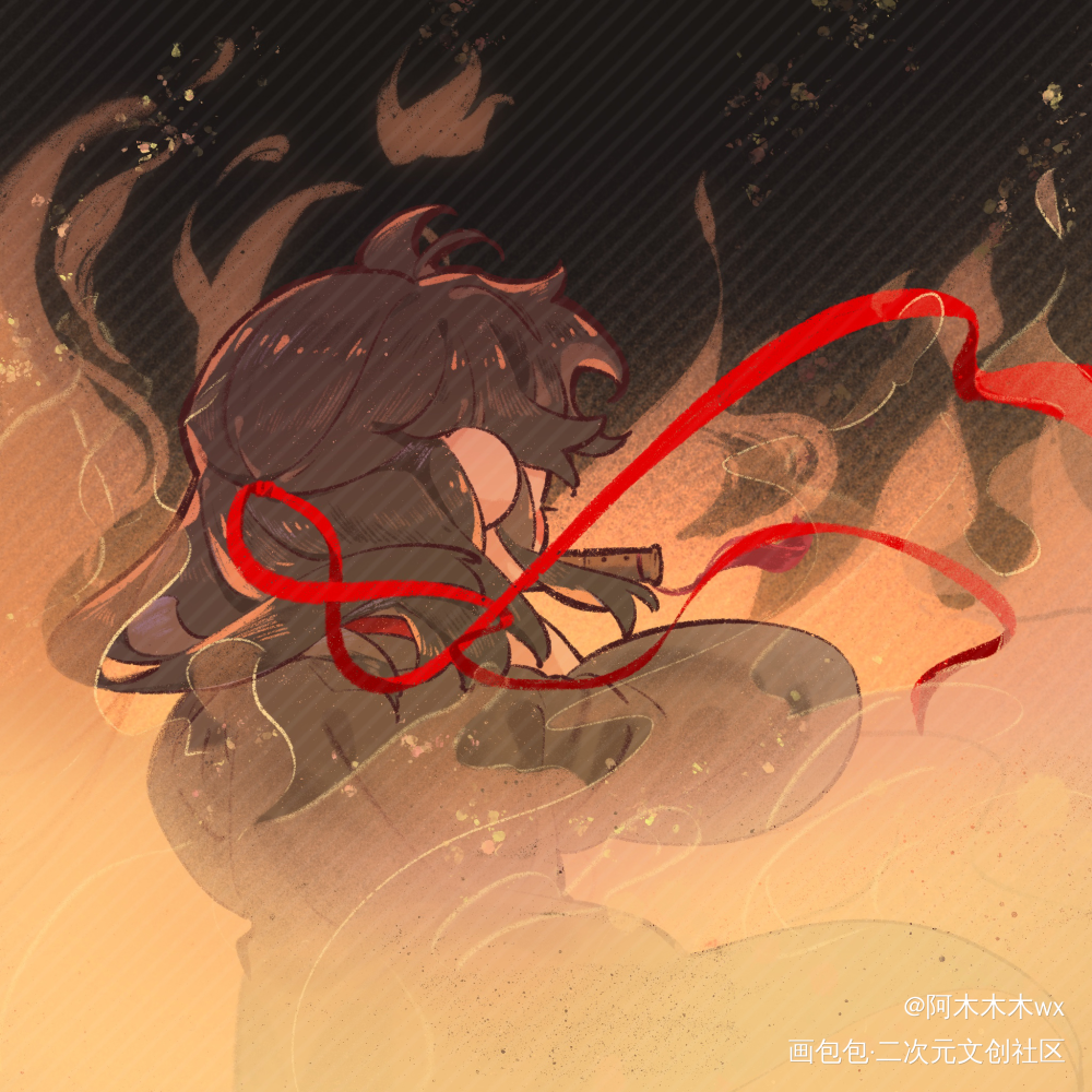 忘羡成长记11_魔道祖师忘羡蓝忘机魏无羡蓝忘机0123生日快乐魏无羡1031生日快乐绘画作品