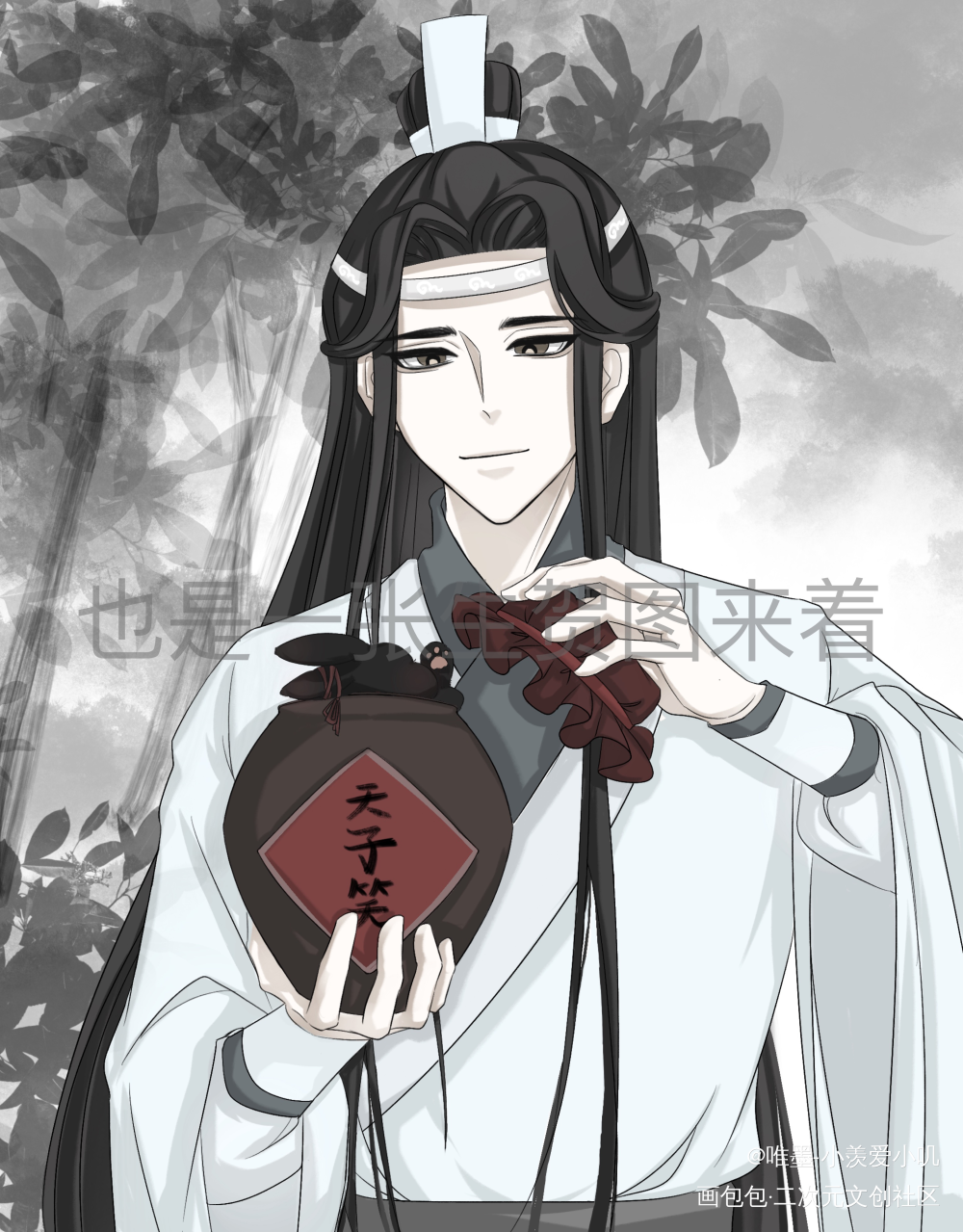 生贺（）_魔道祖师忘羡蓝忘机绘画作品