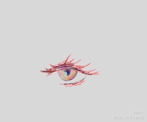 _手绘眼睛绘画绘画作品