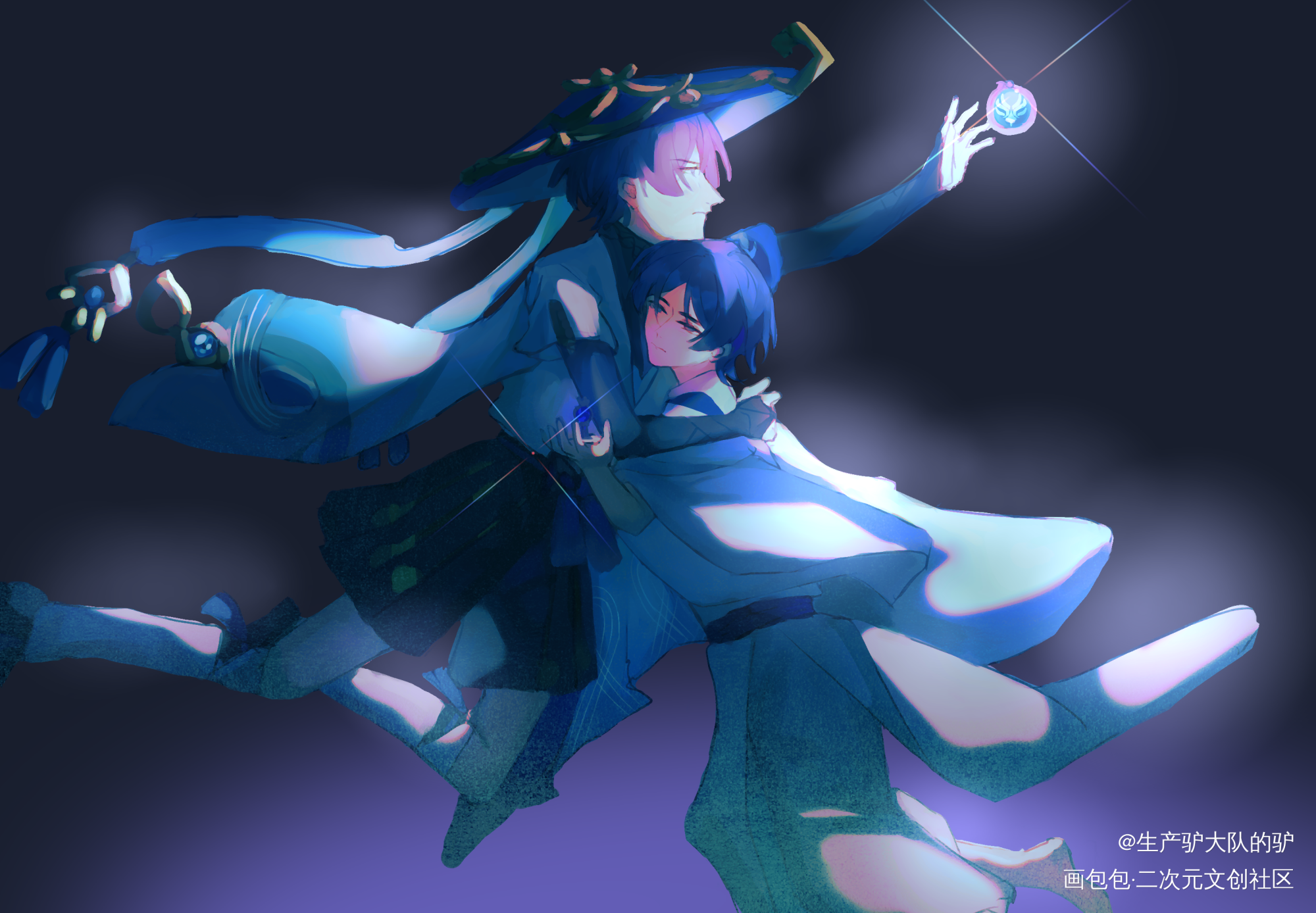 _原神散兵板绘涂绘画作品