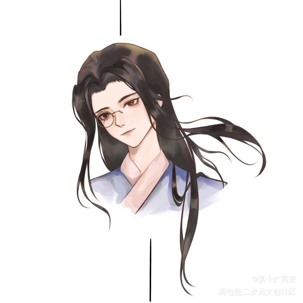 河清海晏，四海清平_Priest生贺发电认证长顾顾昀板绘涂priest绘画作品