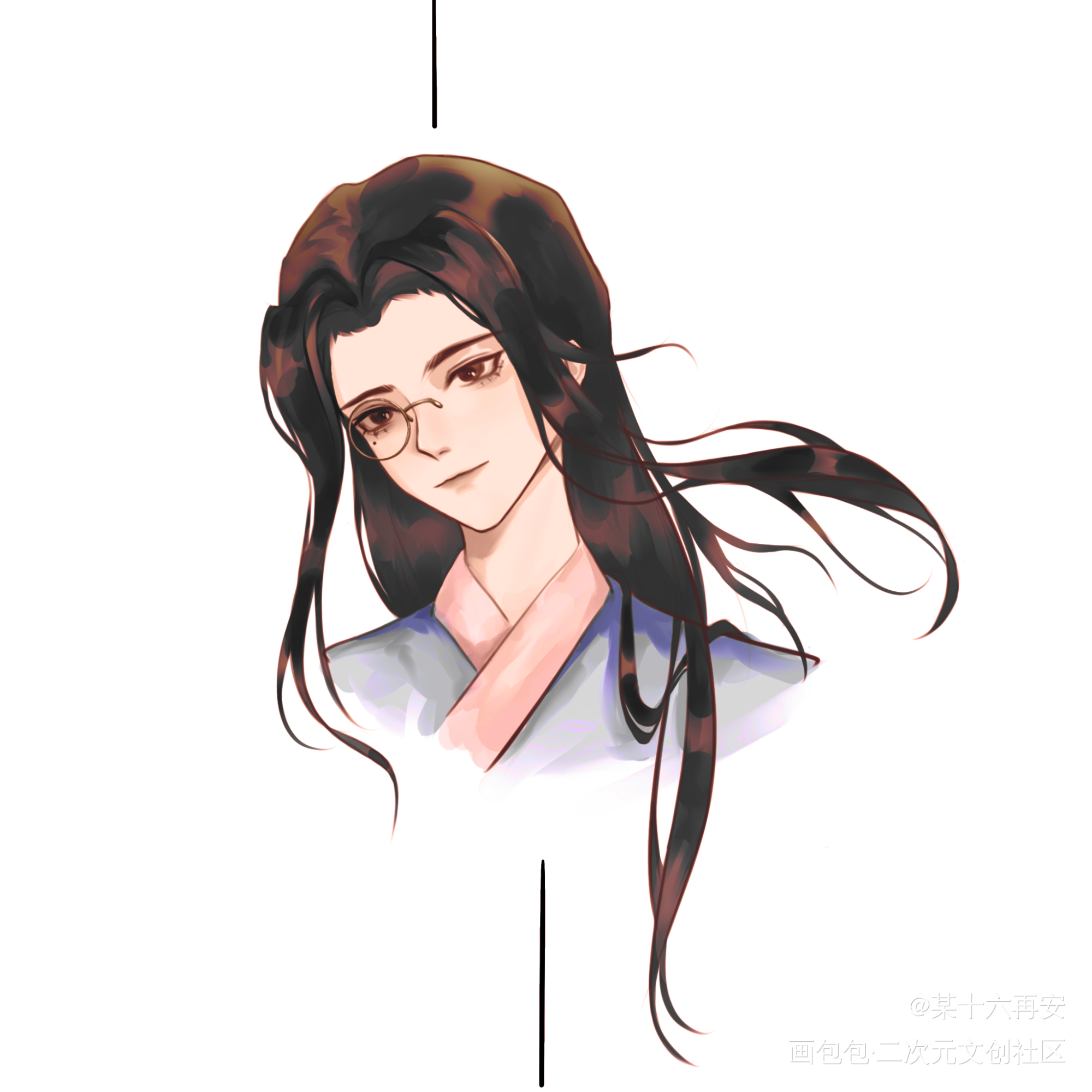 河清海晏，四海清平_Priest生贺发电认证长顾顾昀板绘涂priest绘画作品