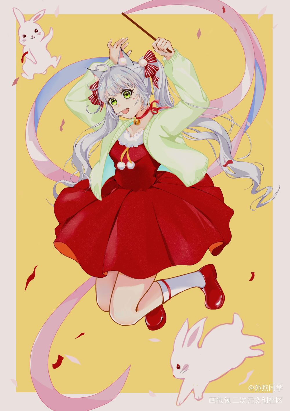 元宵节快乐_板绘涂绘画绘画作品