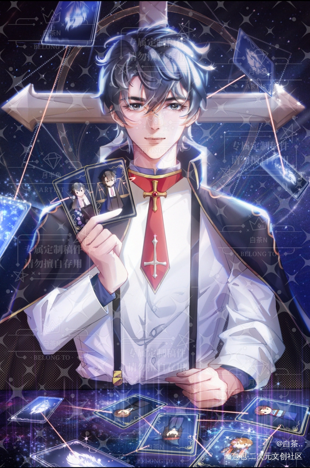 陆驿站_我在惊悚游戏里封神陆驿站绘画作品