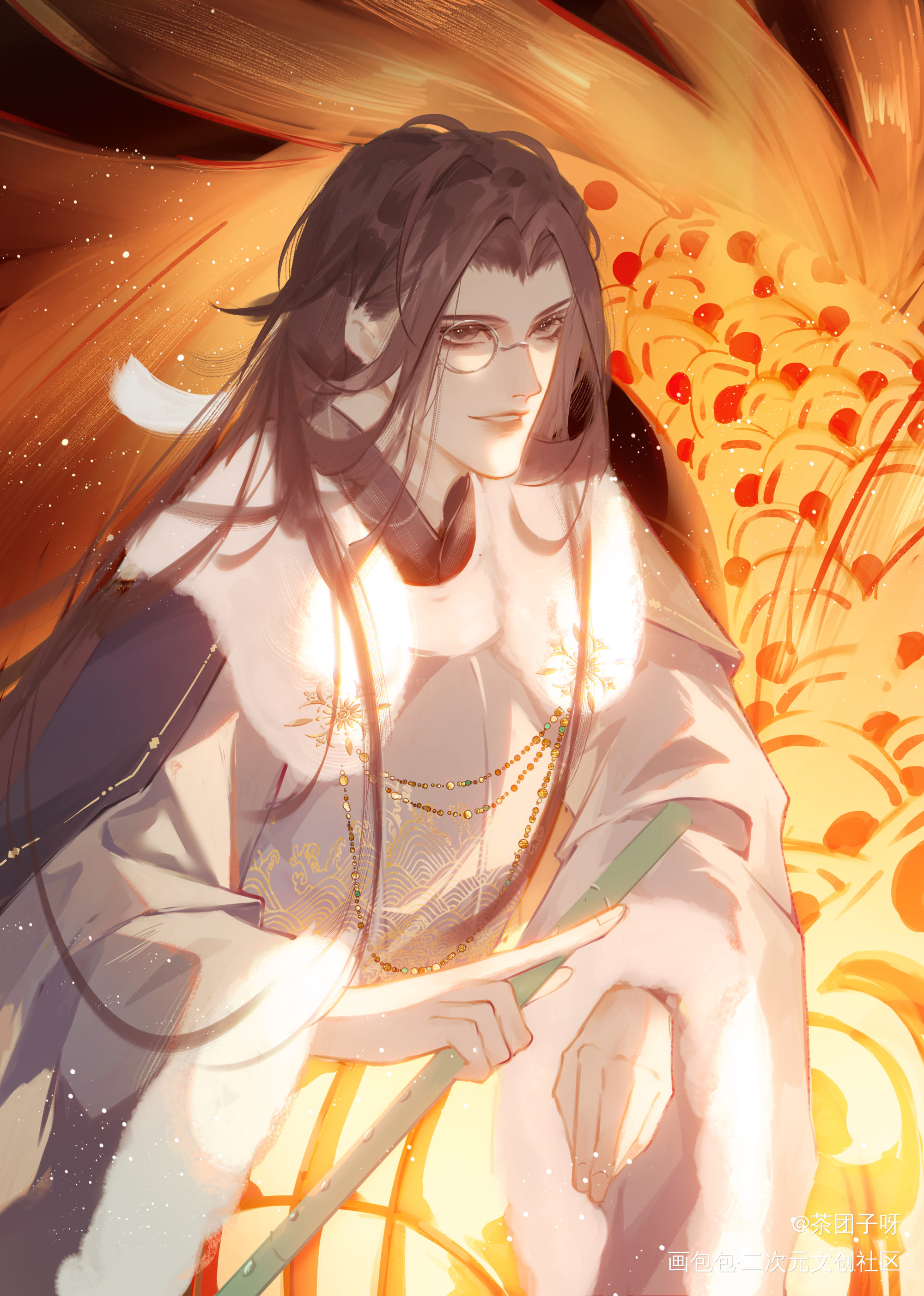 顾帅说想给大家吹一曲儿~_杀破狼顾昀绘画作品