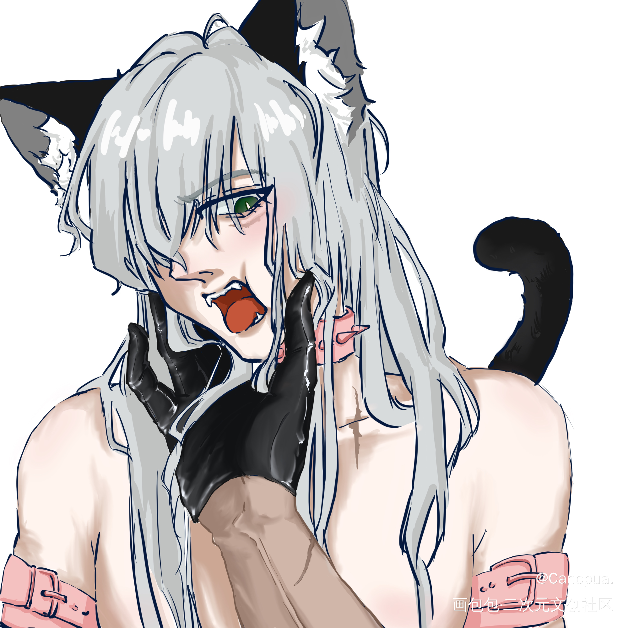 猫猫琴_名侦探柯南板绘涂同人琴酒绘画作品
