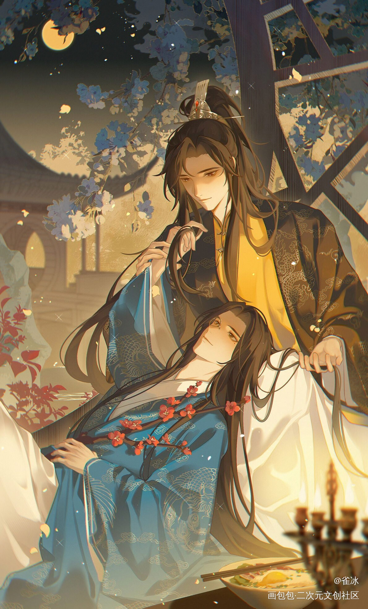 发发，顾昀生贺72h的活动图_杀破狼长庚顾昀priest绘画作品