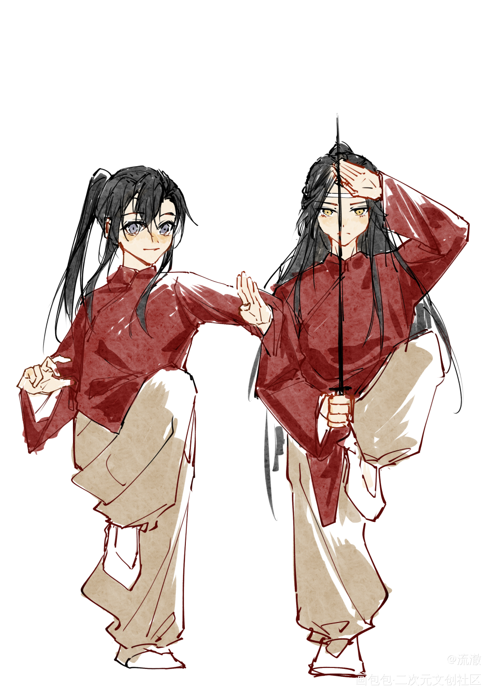 忘羡。_魔道祖师忘羡绘画作品