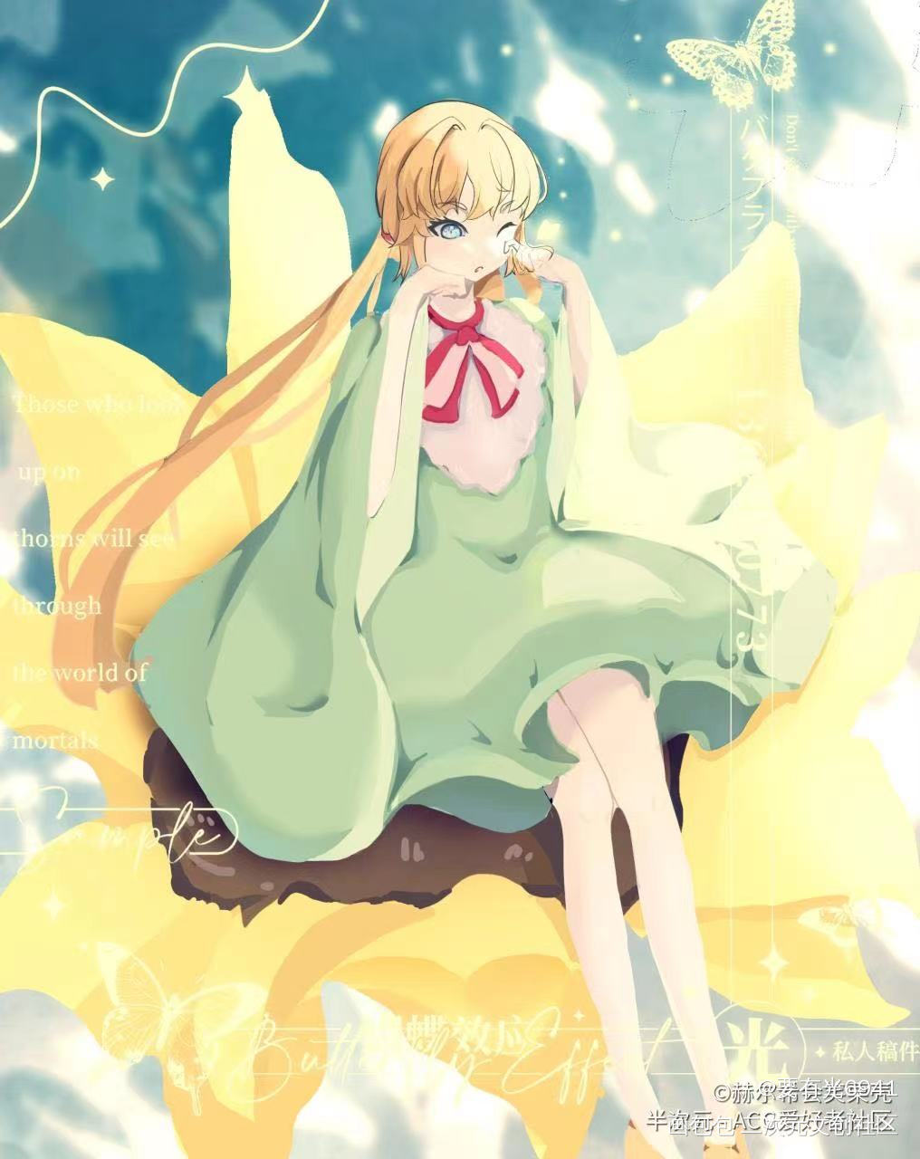 微光中的少女_我只喜欢你的人设彩色漫画日系头像求约稿画师约稿约稿oc绘画作品