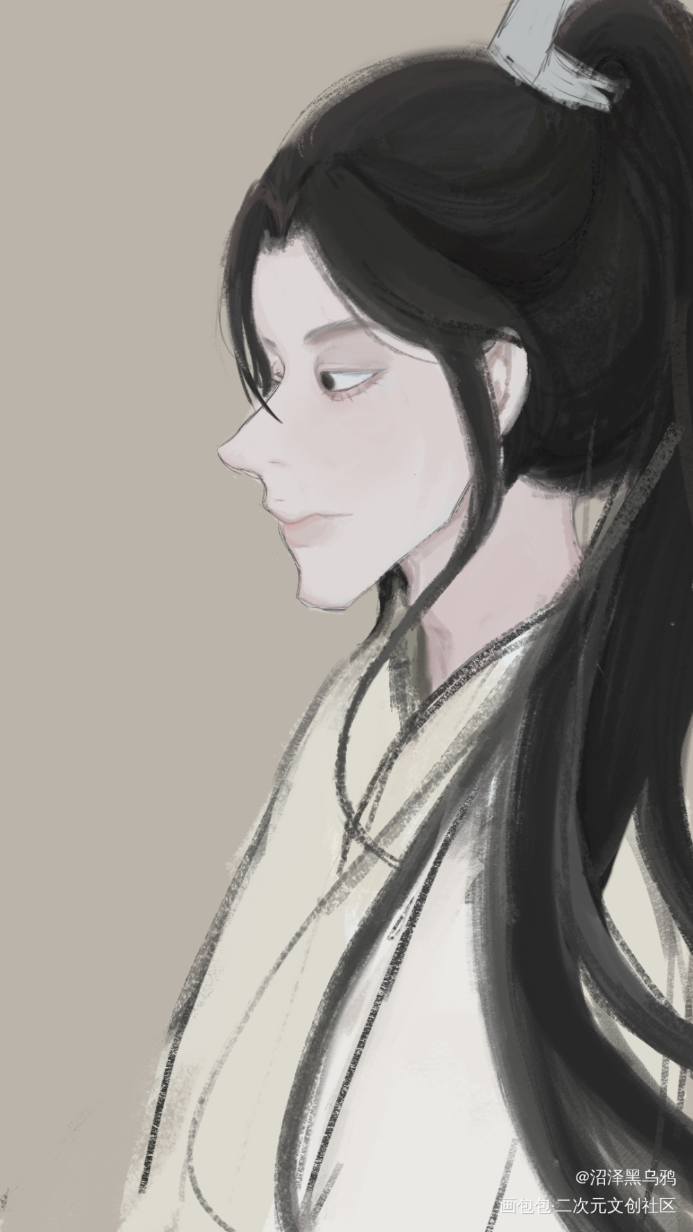 宁棠_二哈和他的白猫师尊楚晚宁绘画作品