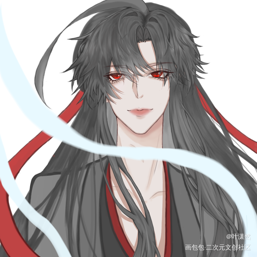 老祖羡_魔道祖师忘羡魏无羡彩色漫画板绘涂墨香铜臭绘画作品