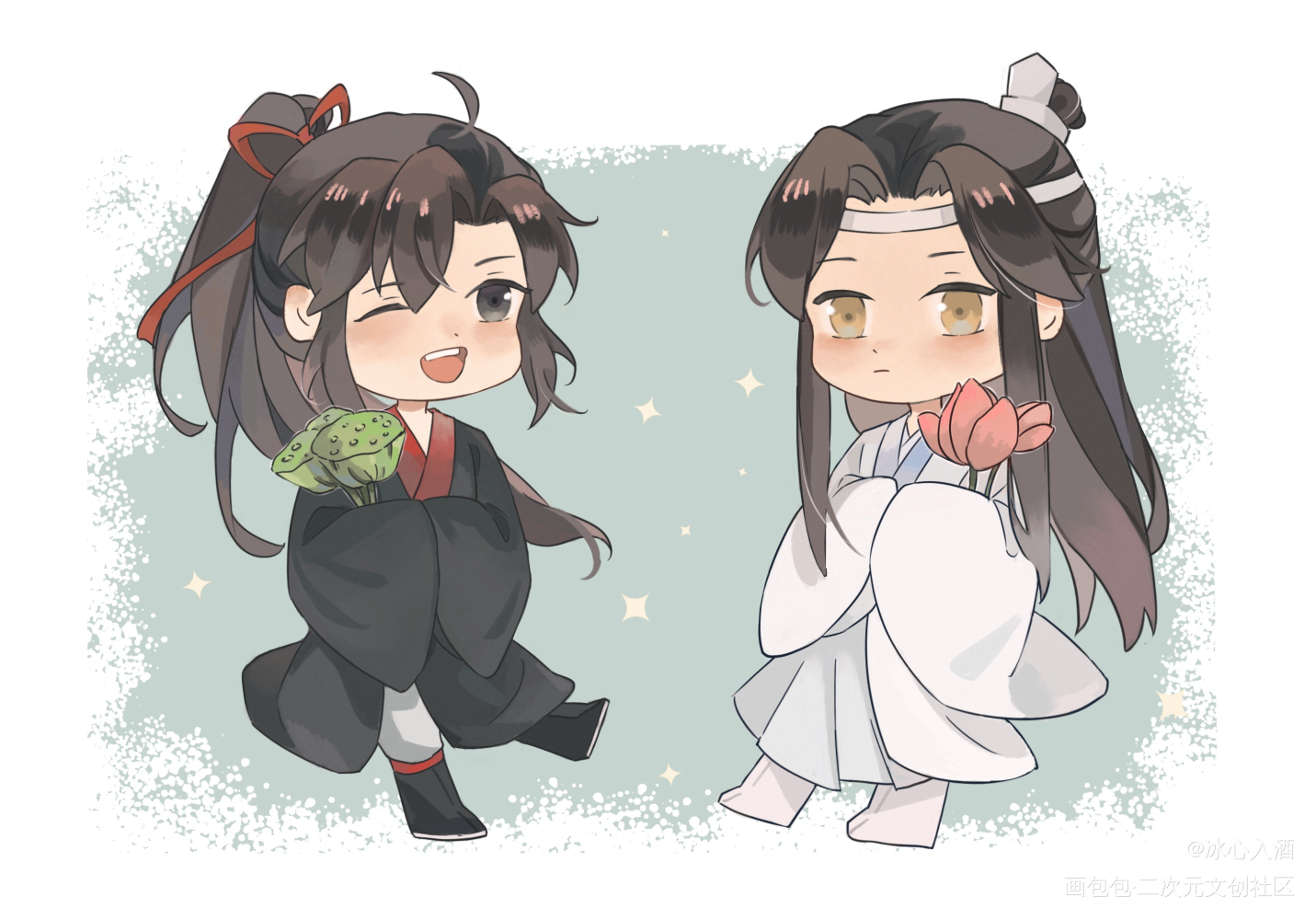 恰莲蓬_魔道祖师忘羡绘画作品
