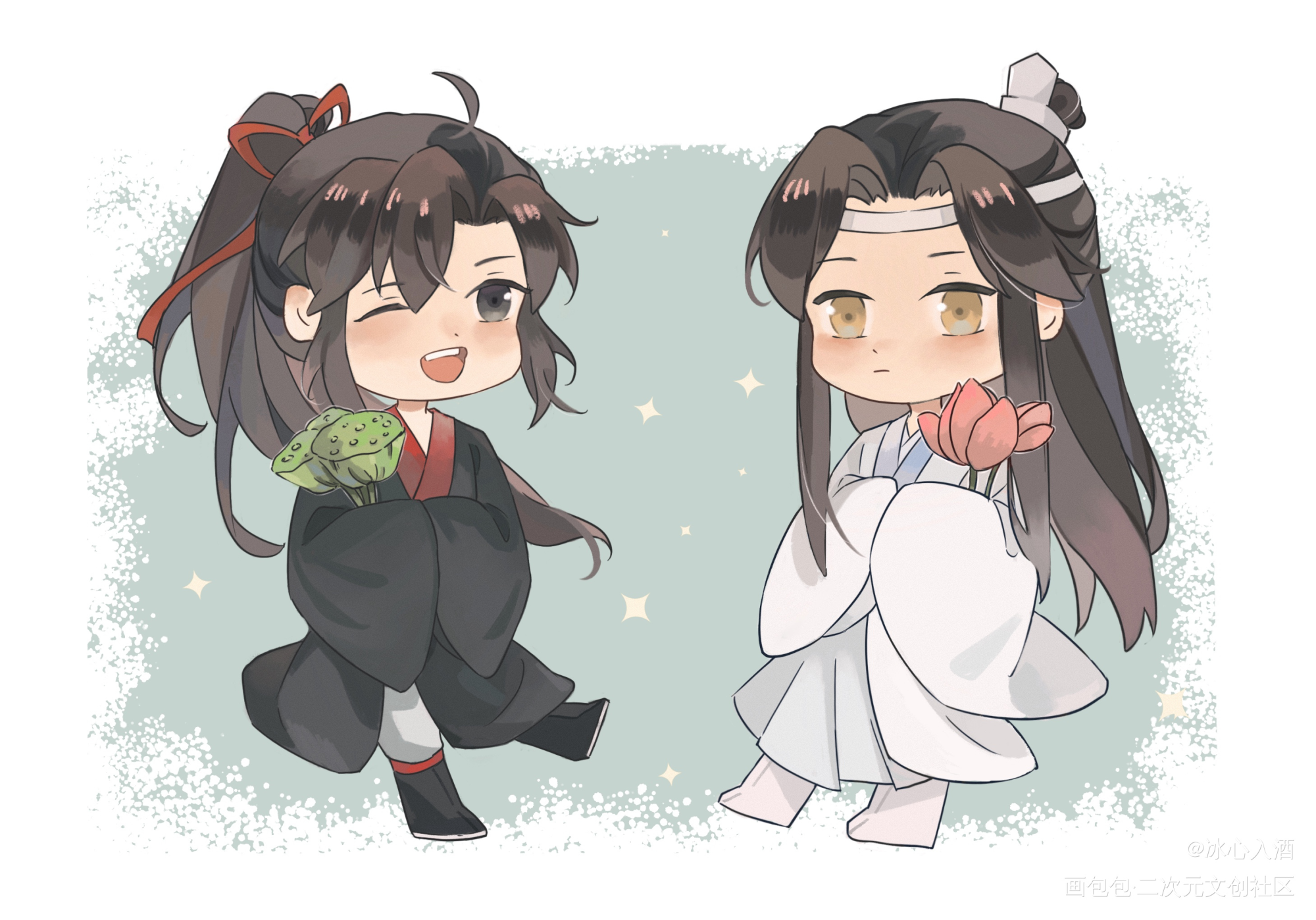 恰莲蓬_魔道祖师忘羡绘画作品