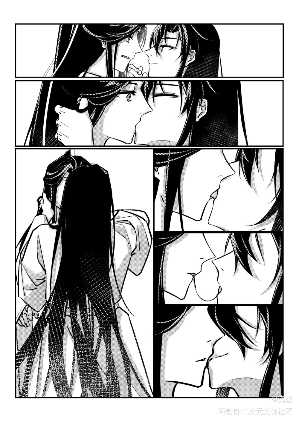 《长岁》三_魔道祖师忘羡蓝忘机魏无羡绘画作品