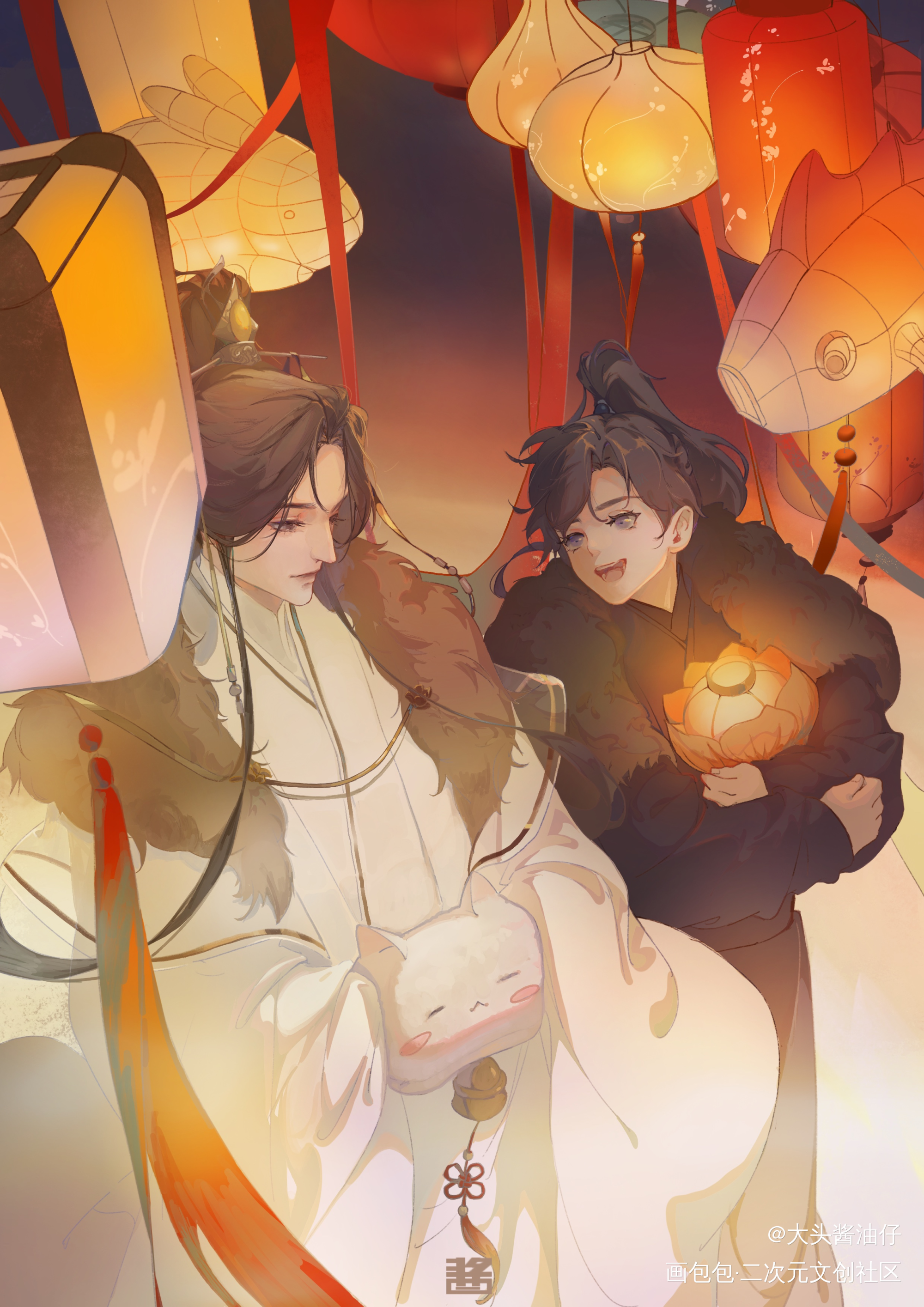 你的愿望我来实现_二哈和他的白猫师尊燃晚绘画作品