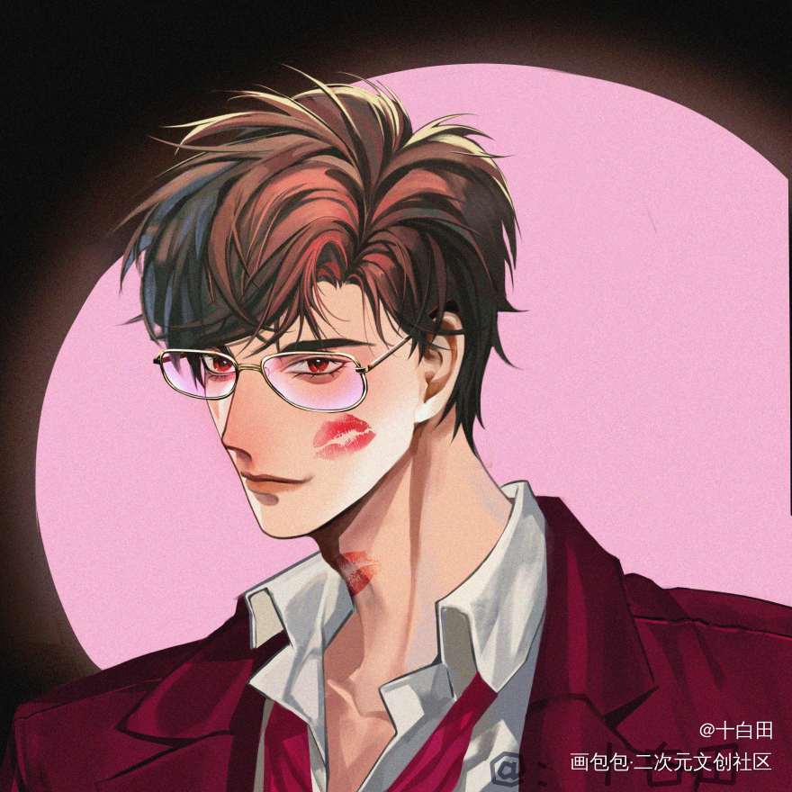 很难不对陆总上头。_光与夜之恋陆沉头像同人约稿绘画绘画作品