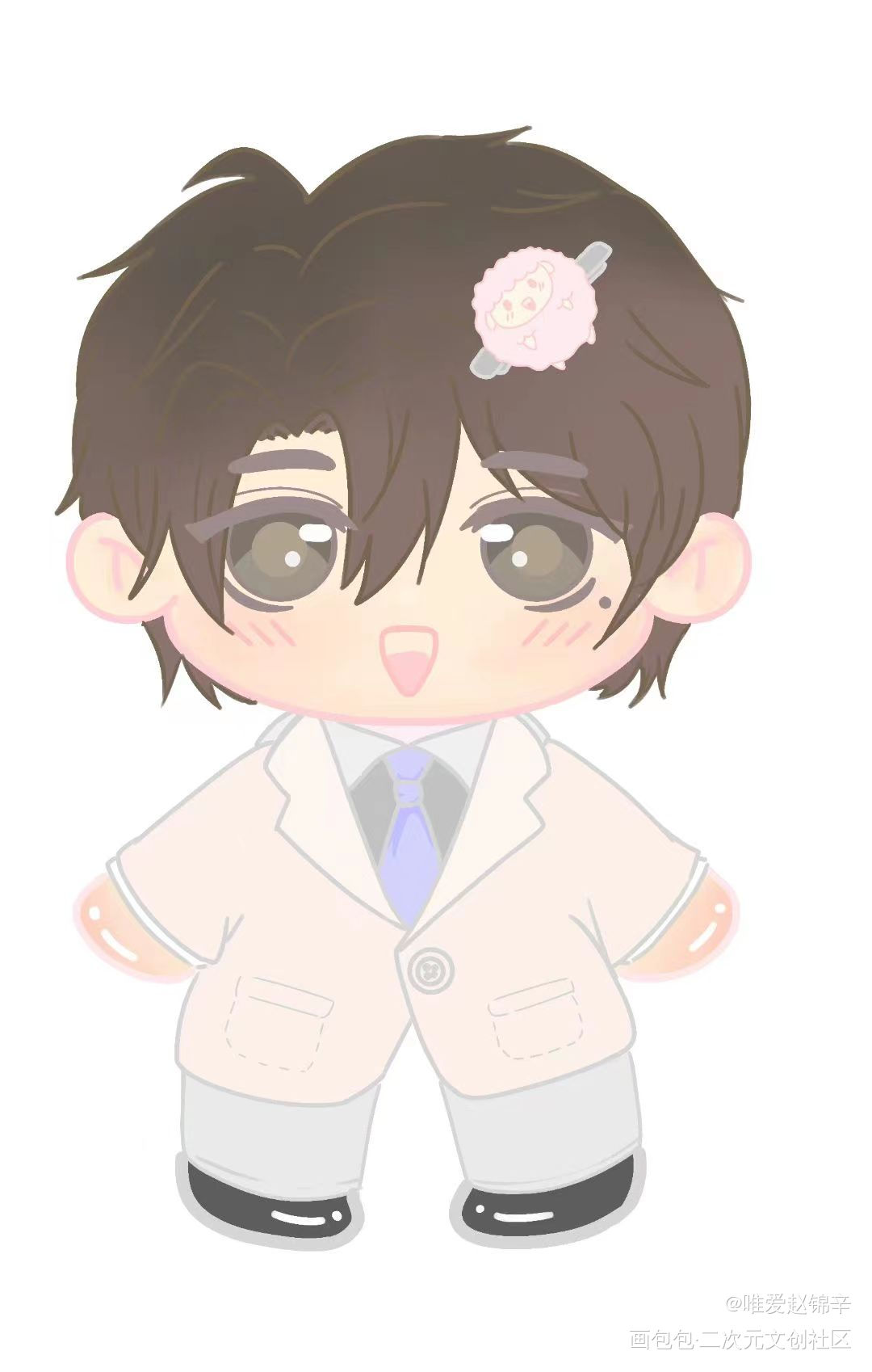 好可爱的甜辛～黎叔叔的玩偶呀～_谁把谁当真188男团妹叔绘画作品