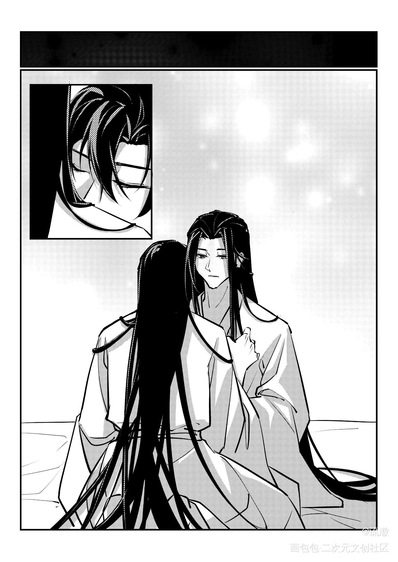 《长岁》四_魔道祖师忘羡蓝忘机魏无羡绘画作品