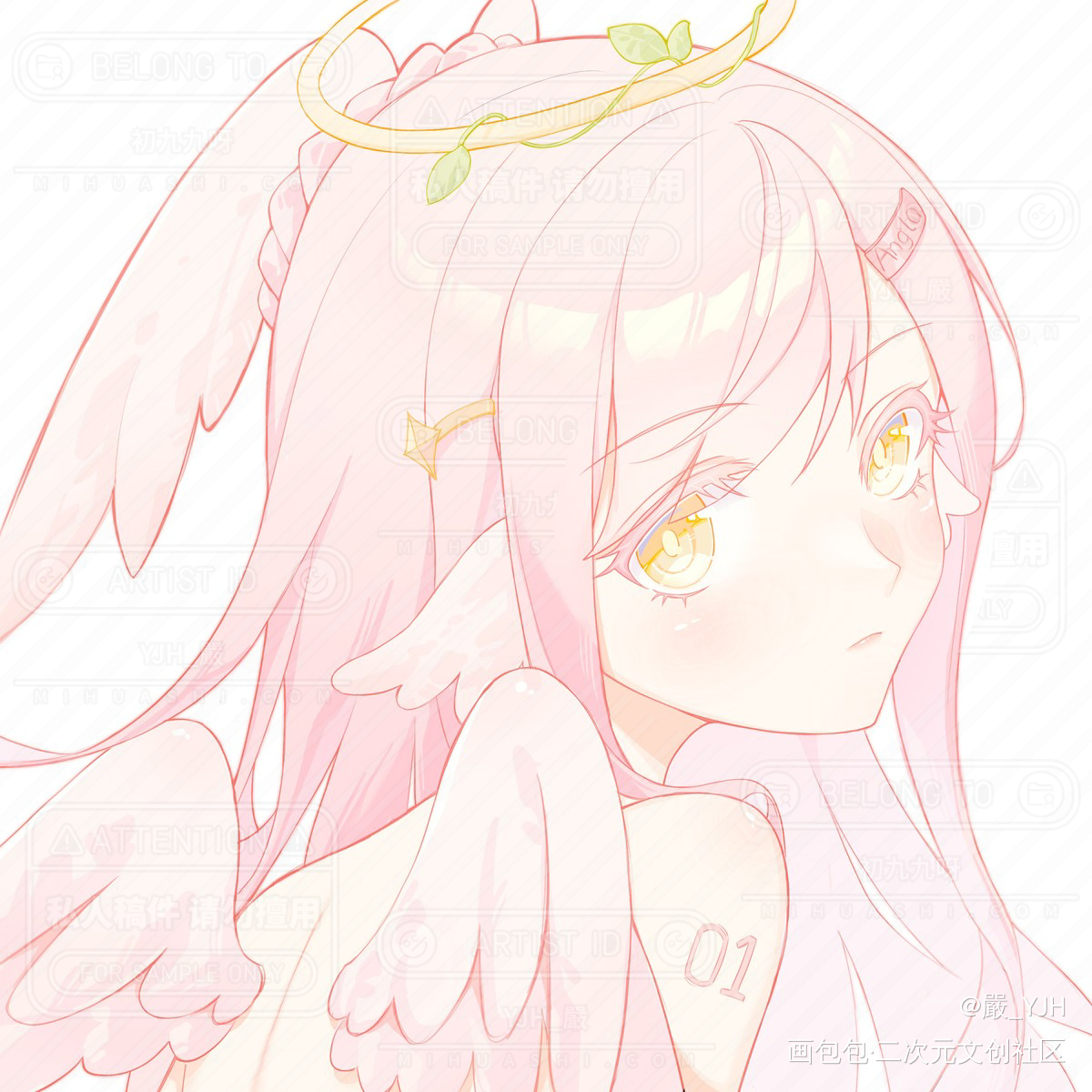 草头稿件✨_日系头像procreate画师约稿头像约稿约稿二次元板绘绘画oc绘画作品