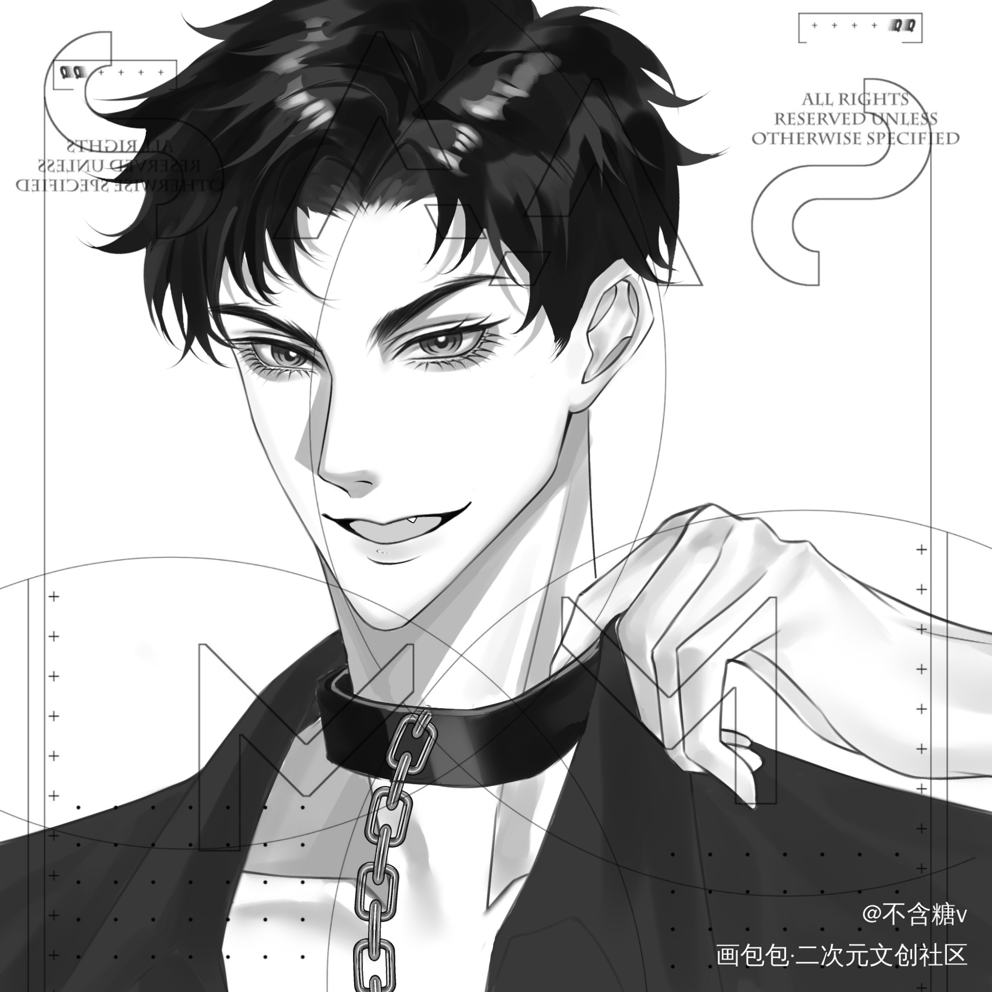 原顾_针锋对决188男团绘画作品