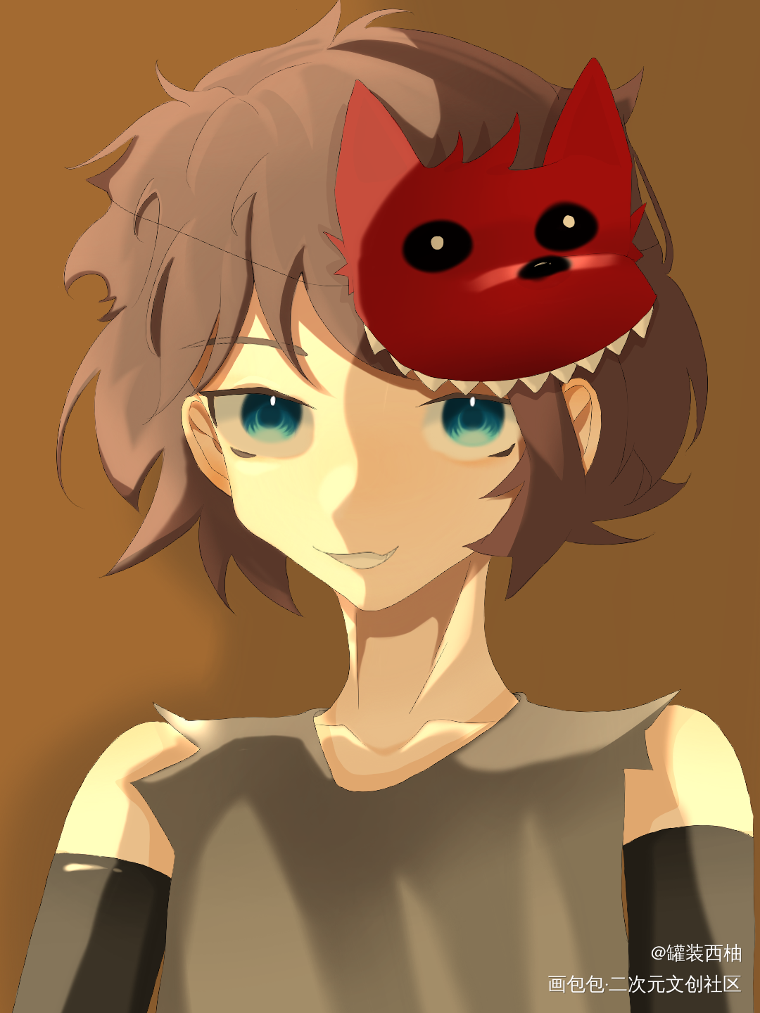 摸一只Michael_板绘涂fnaf绘画作品