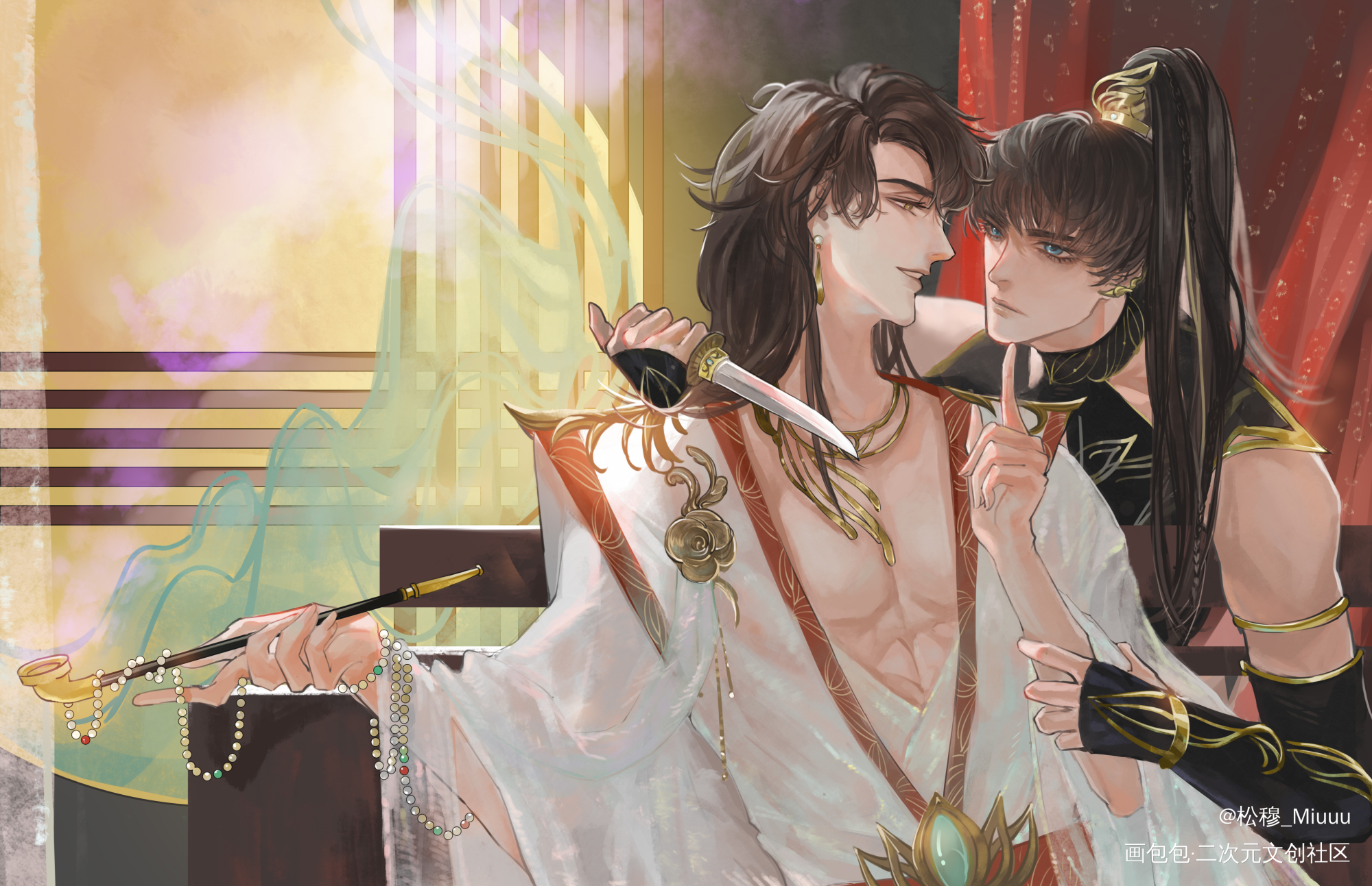 李简_你却爱着一个傻逼188男团李简李玉简隋英绘画作品