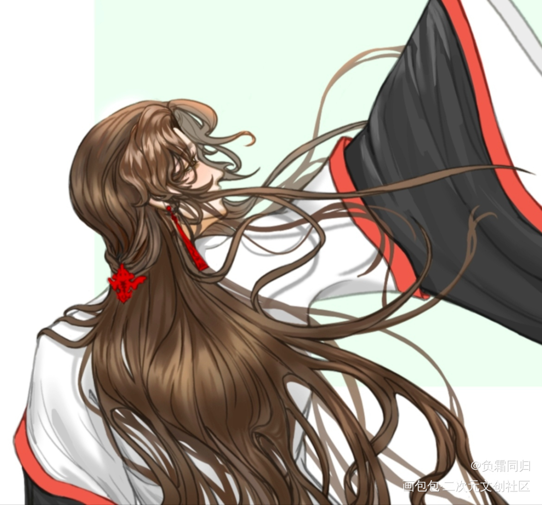 冰冰_人渣反派自救系统冰秋洛冰河绘画作品