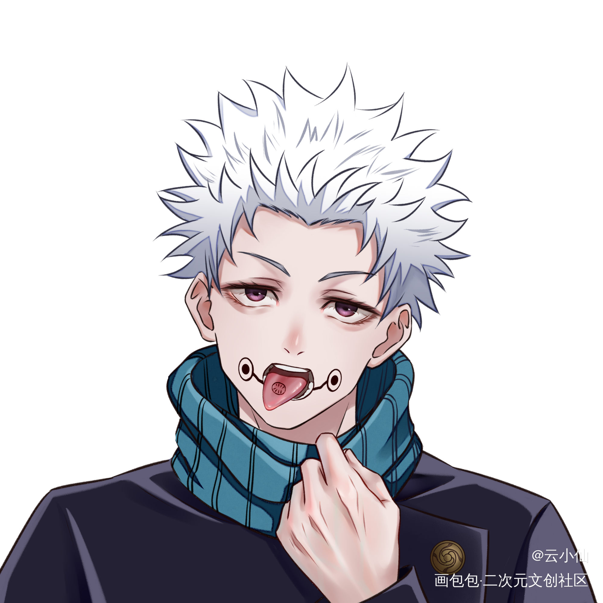 炸毛狗卷yyds～_咒术回战狗卷棘绘画作品