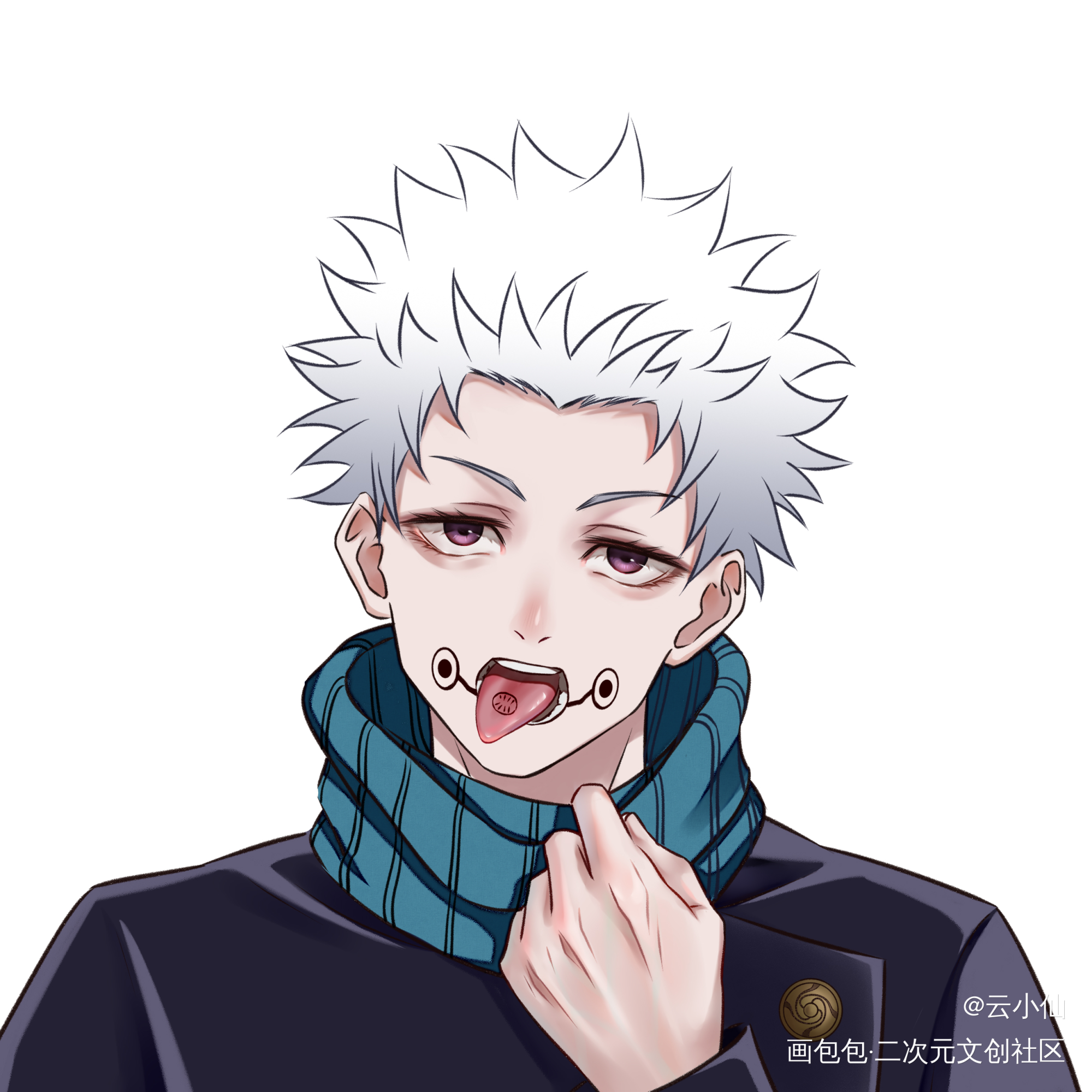 炸毛狗卷yyds～_咒术回战狗卷棘绘画作品