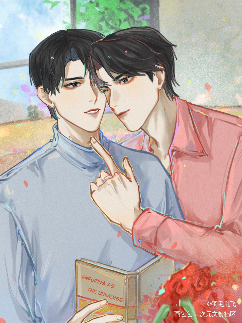 情人节快乐！_谁把谁当真188男团妹叔同人绘画作品