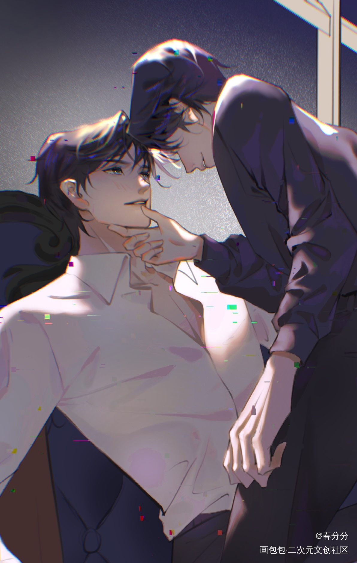 情人节快乐_二哈和他的白猫师尊燃晚墨燃楚晚宁绘画作品