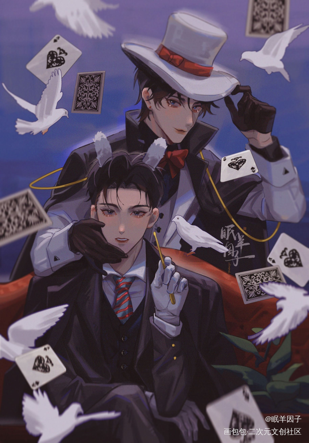 偷心魔盗·妹叔_谁把谁当真188男团妹叔绘画作品