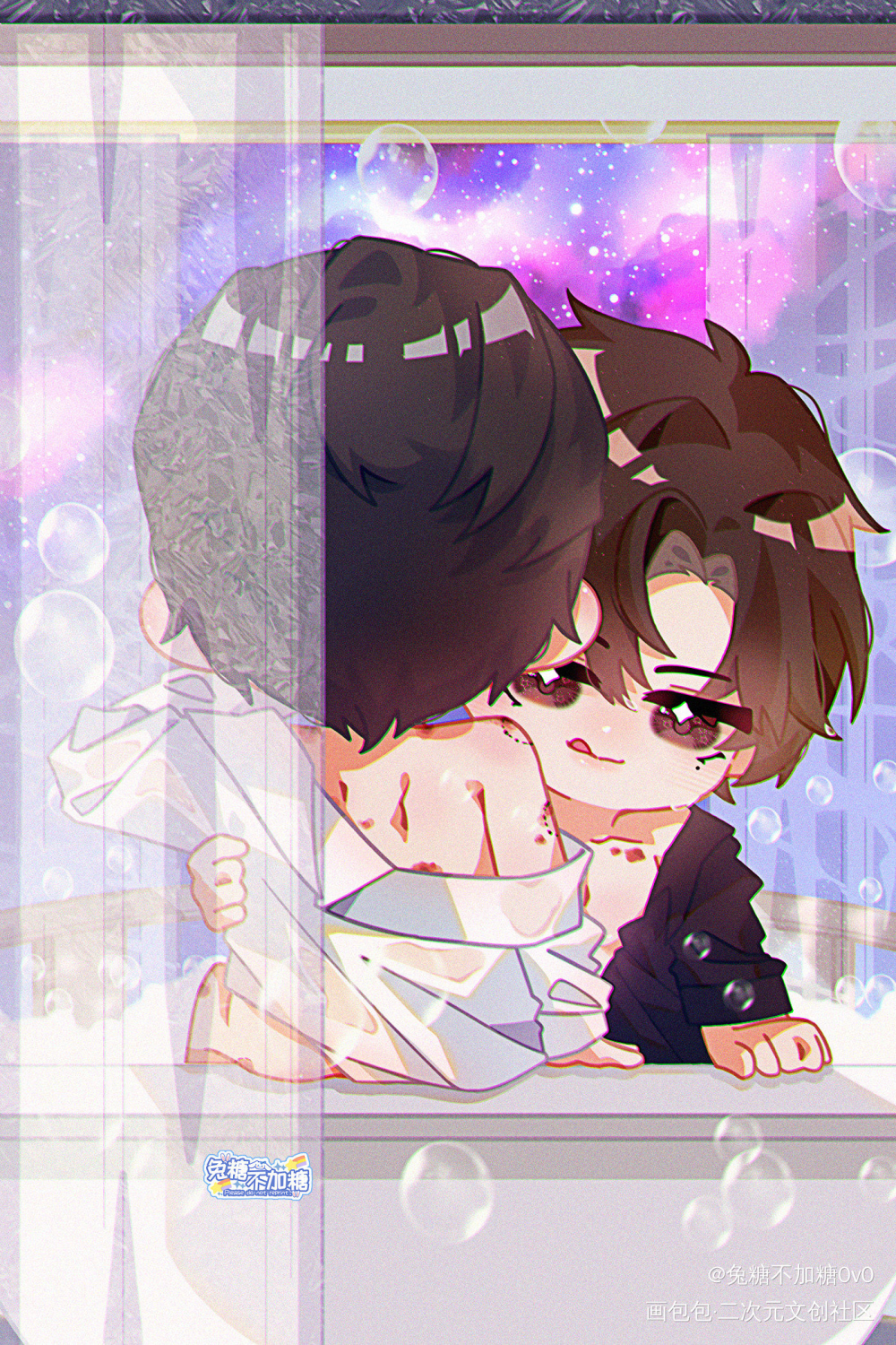 [188男团] 妹叔七周年快乐_谁把谁当真188男团妹叔赵锦辛黎朔黎朔赵锦辛Q版我要上首推插画水千丞绘画作品