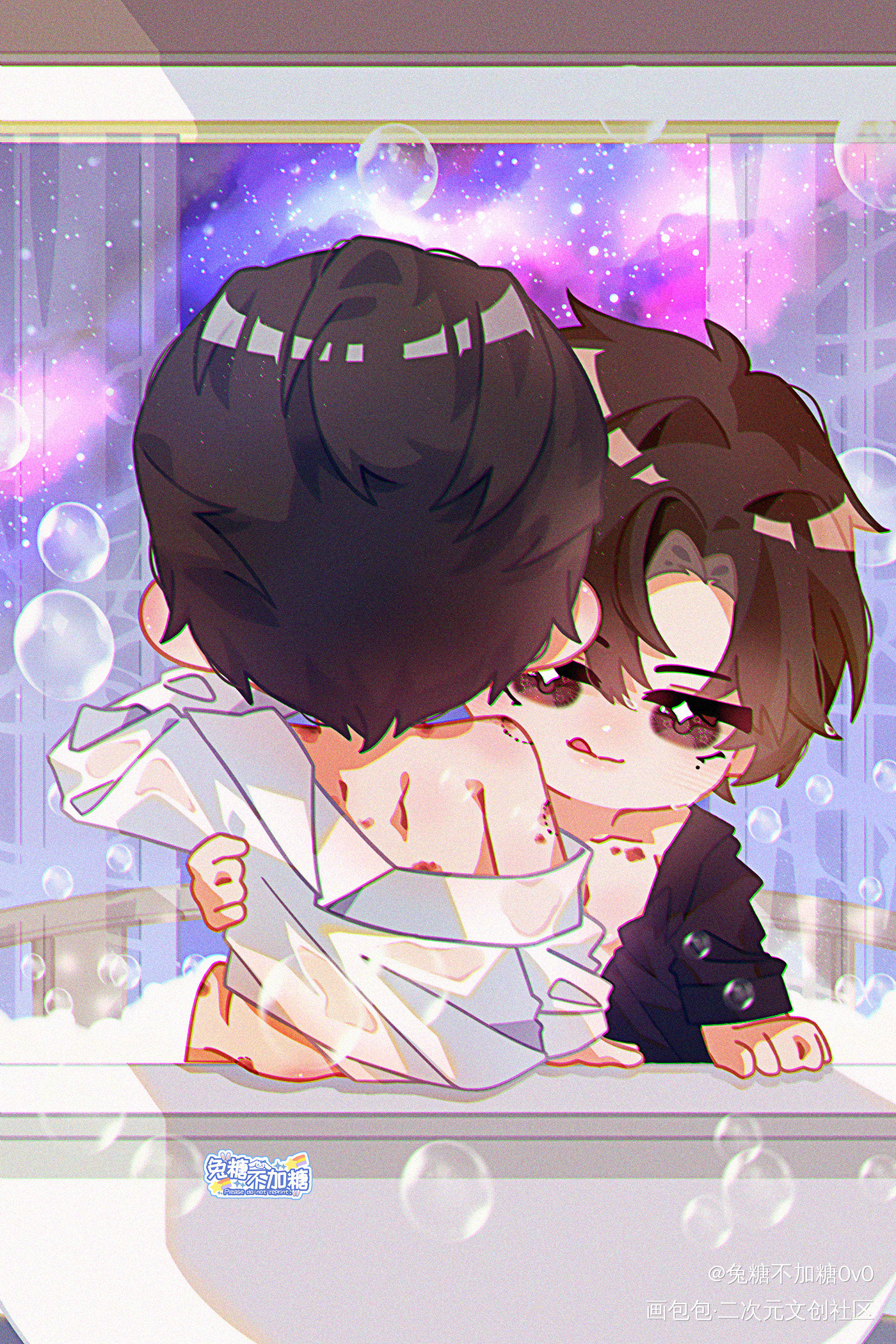 [188男团] 妹叔七周年快乐_谁把谁当真188男团妹叔赵锦辛黎朔黎朔赵锦辛Q版我要上首推插画水千丞绘画作品