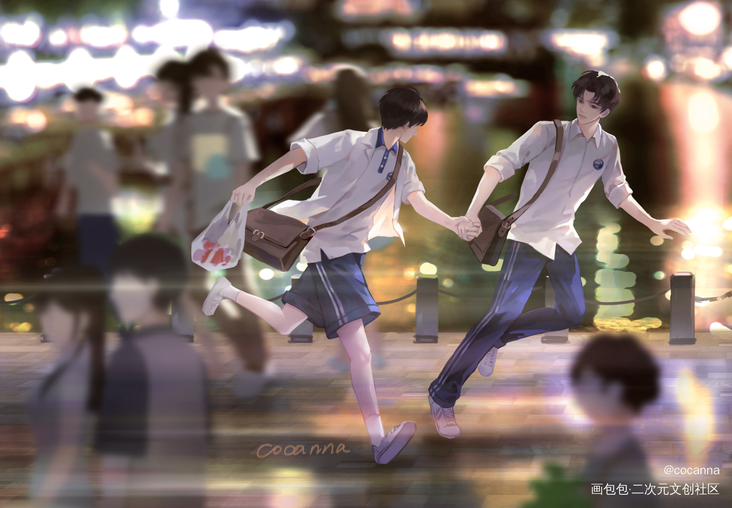 一对小情侣_某某添望盛望江添厚涂木苏里绘画作品