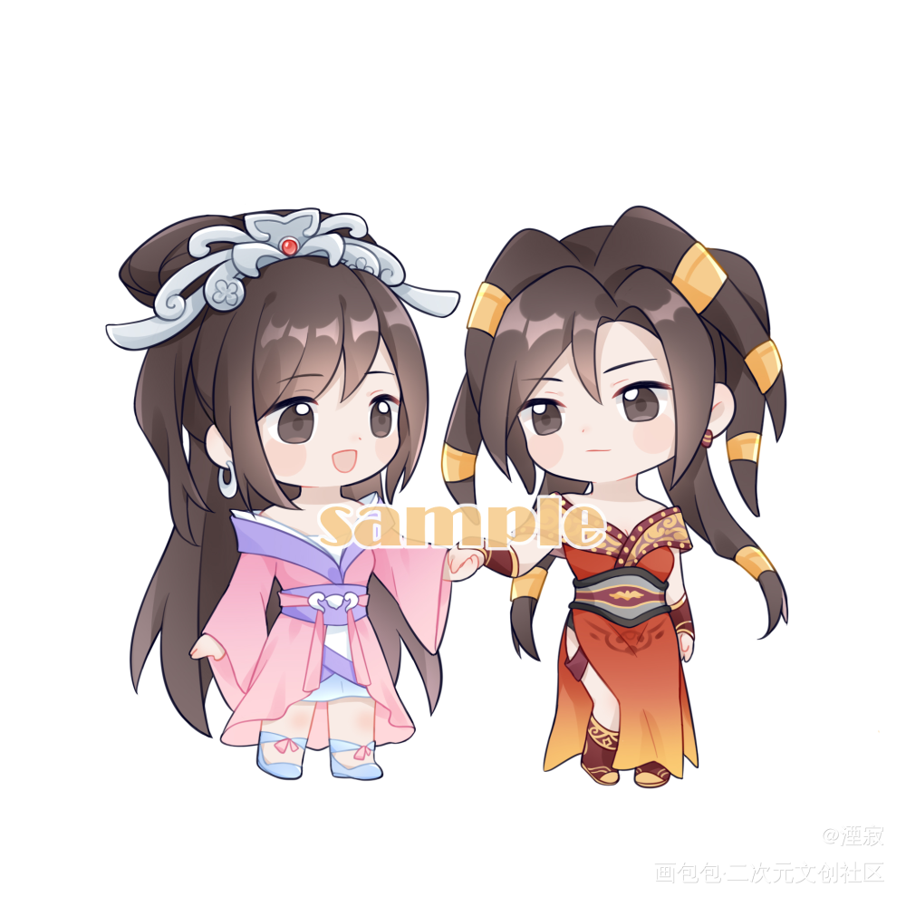 红莲*赤练_赤练Q版红莲绘画作品