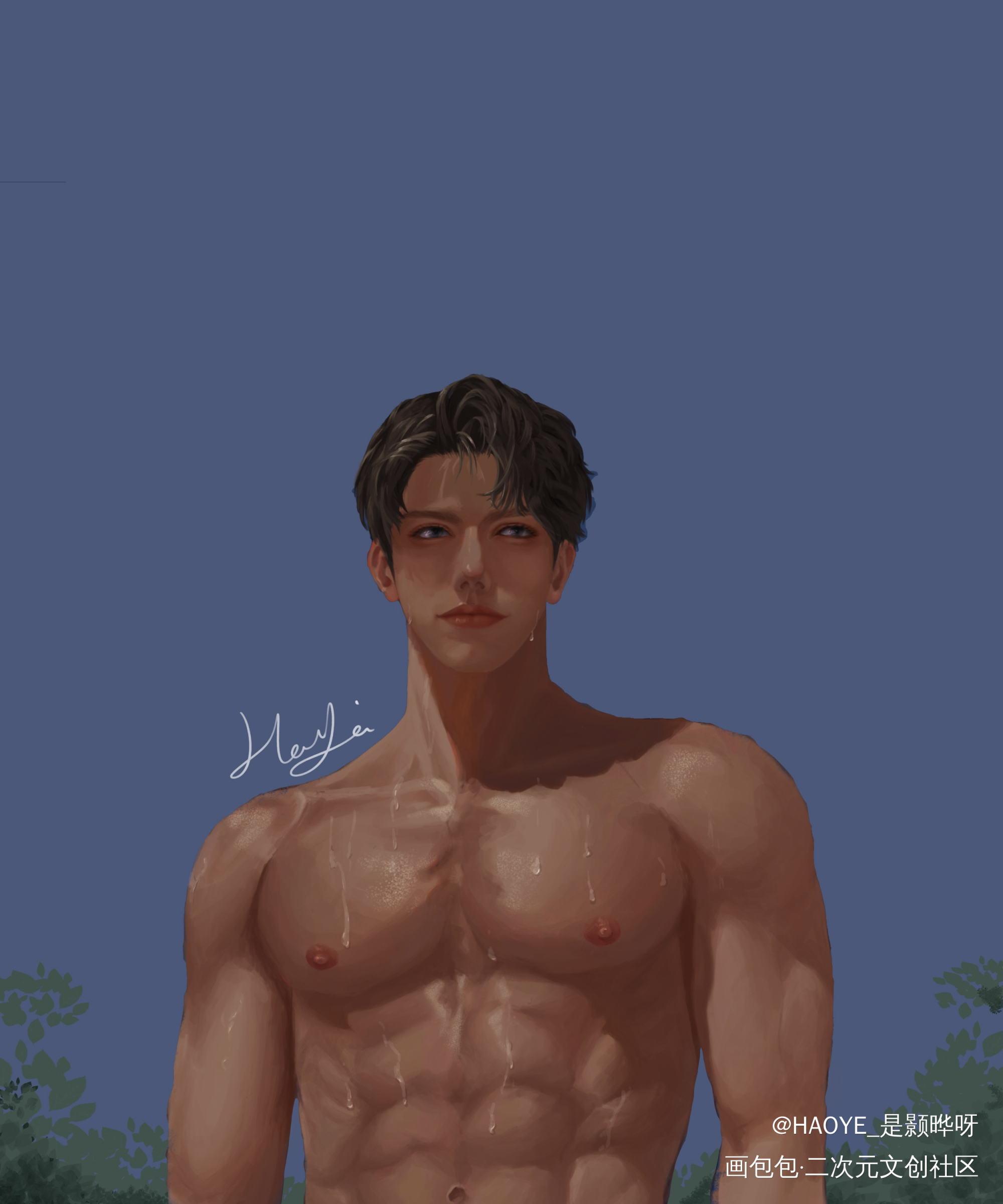 大学生邵群_娘娘腔188男团群秀邵群绘画作品