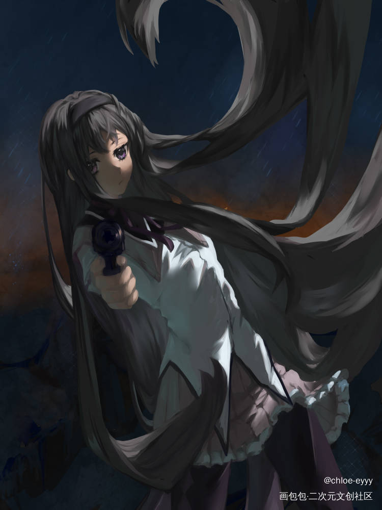 晓美焰😽😽😽_魔法少女小圆晓美焰同人板绘绘画绘画作品