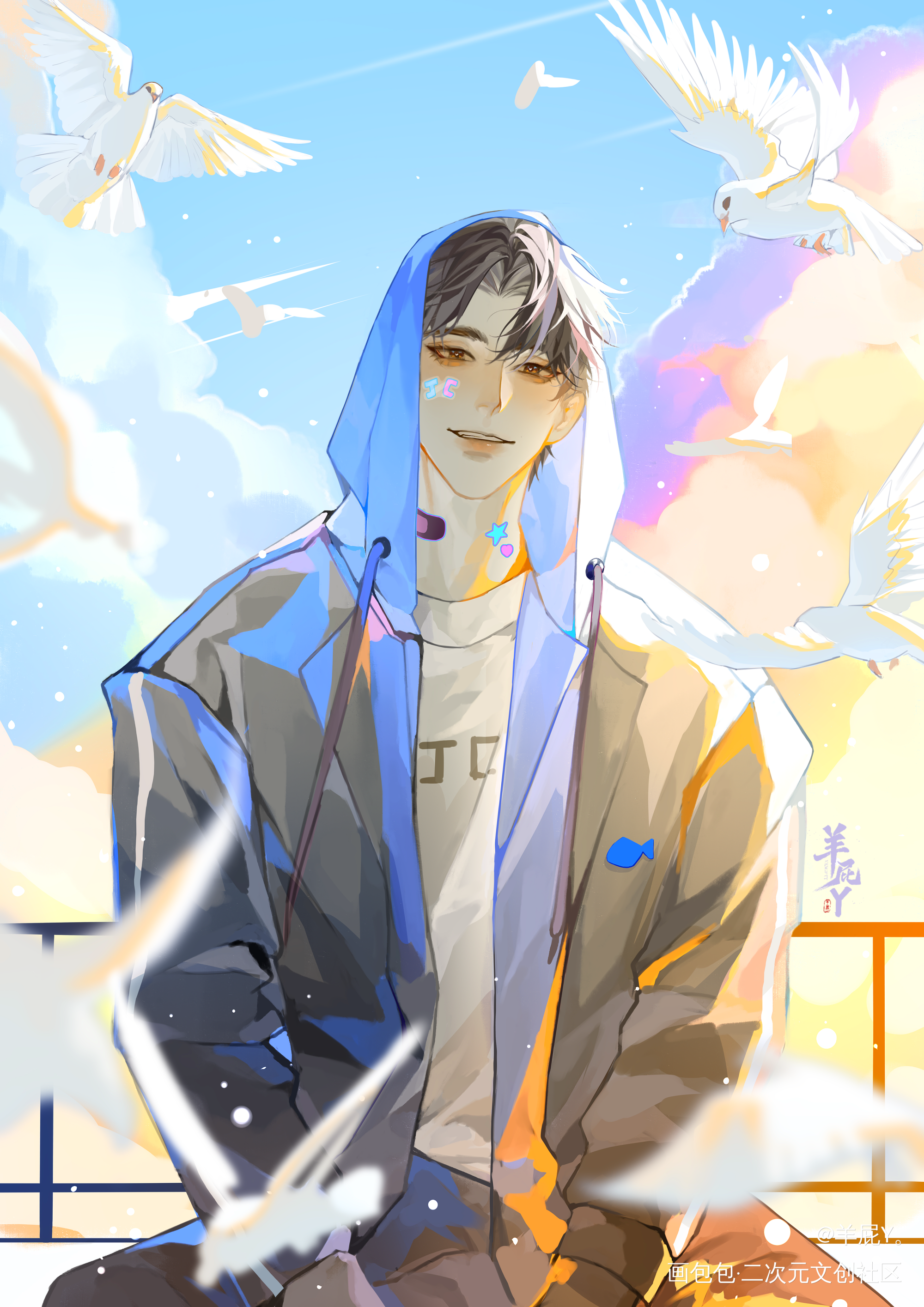 云端_撒野蒋丞绘画绘画作品