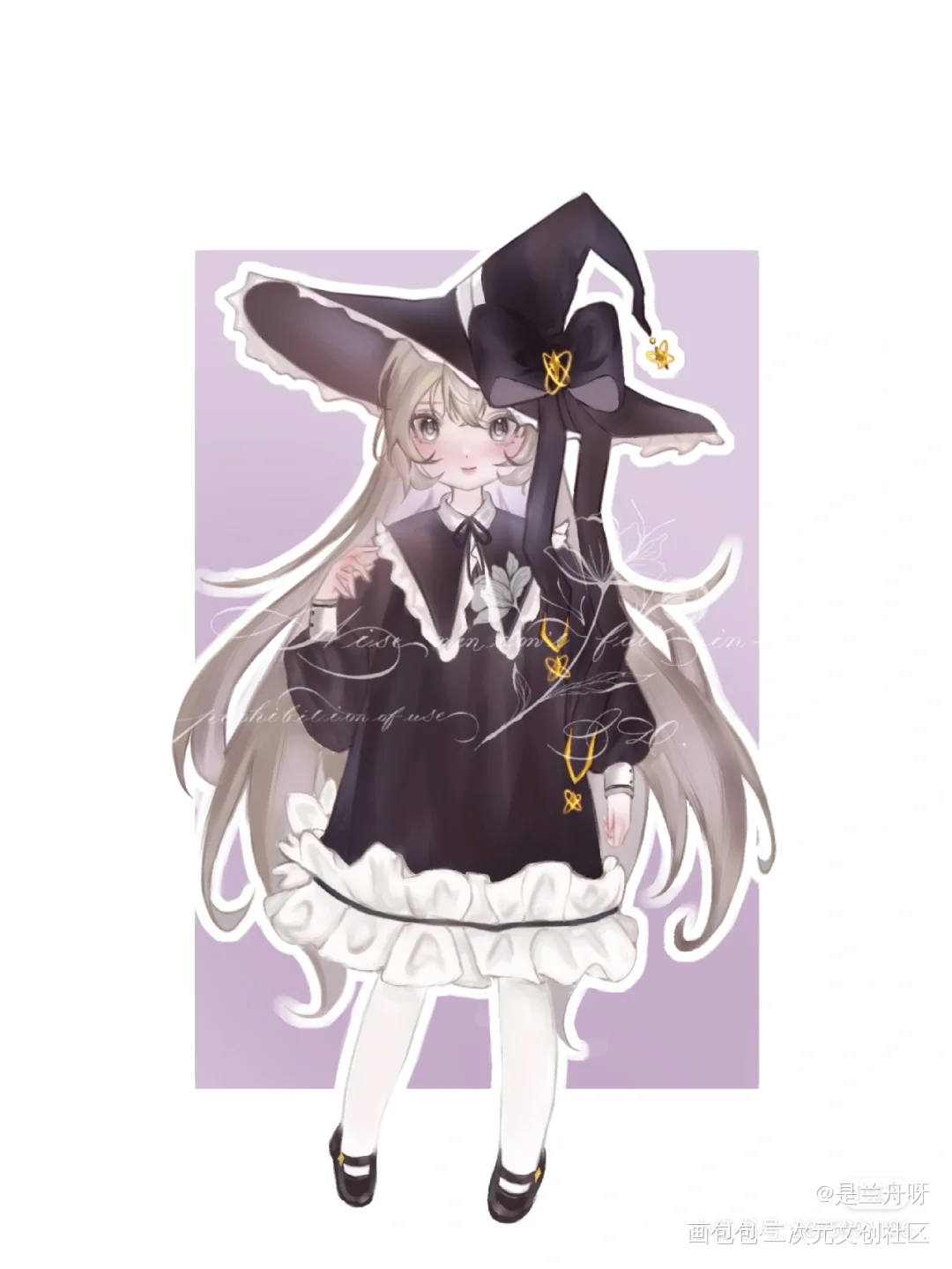 可可爱爱的小女巫_我在惊悚游戏里封神小女巫刘佳仪绘画作品
