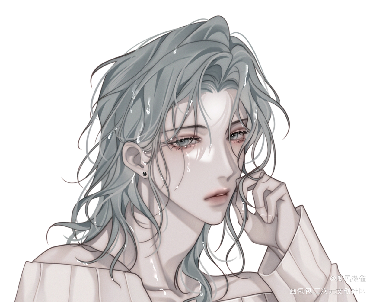 💧💧💧_附加遗产188男团洛温绘画作品