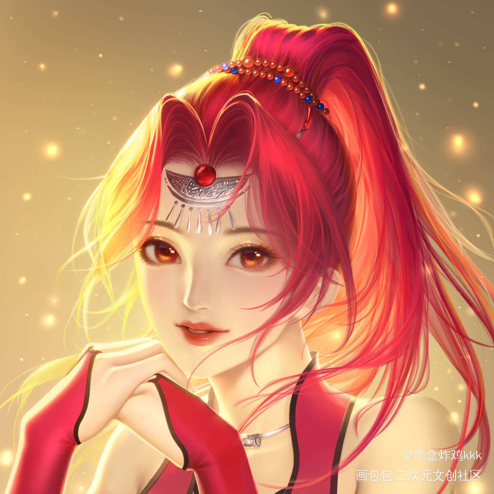 【上穷碧落 缱绻婷肩】_半厚涂头像画江湖之侠岚侠岚碧婷碧婷侠岚绘画作品