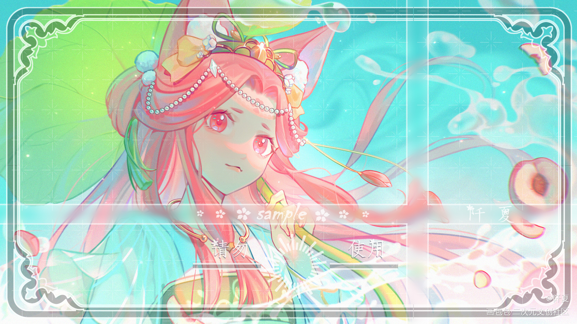 稿稿_头像插画约稿板绘绘画oc绘画作品