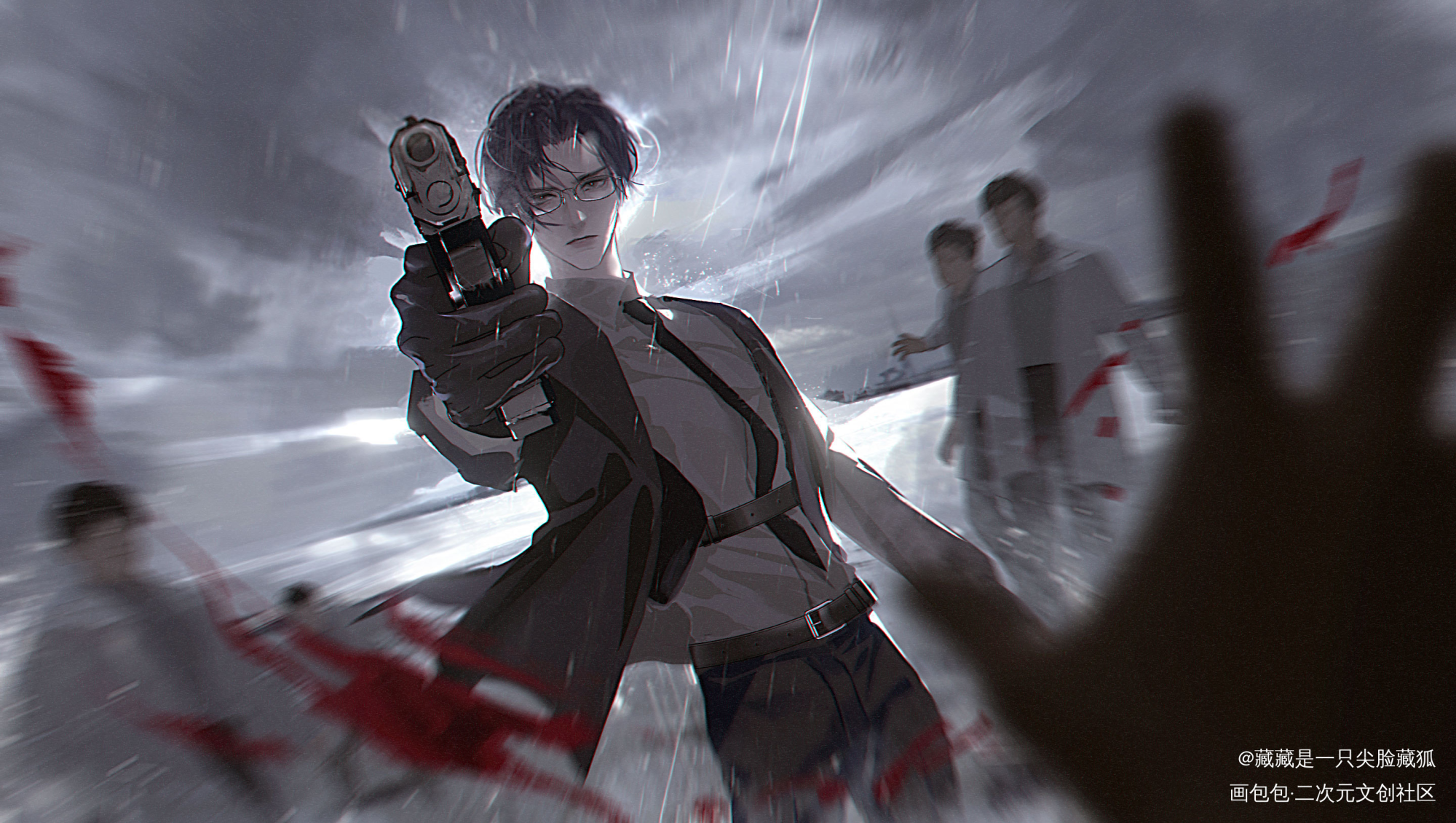 “诸位与我，皆无归途”_洄天沈酌淮上绘画作品