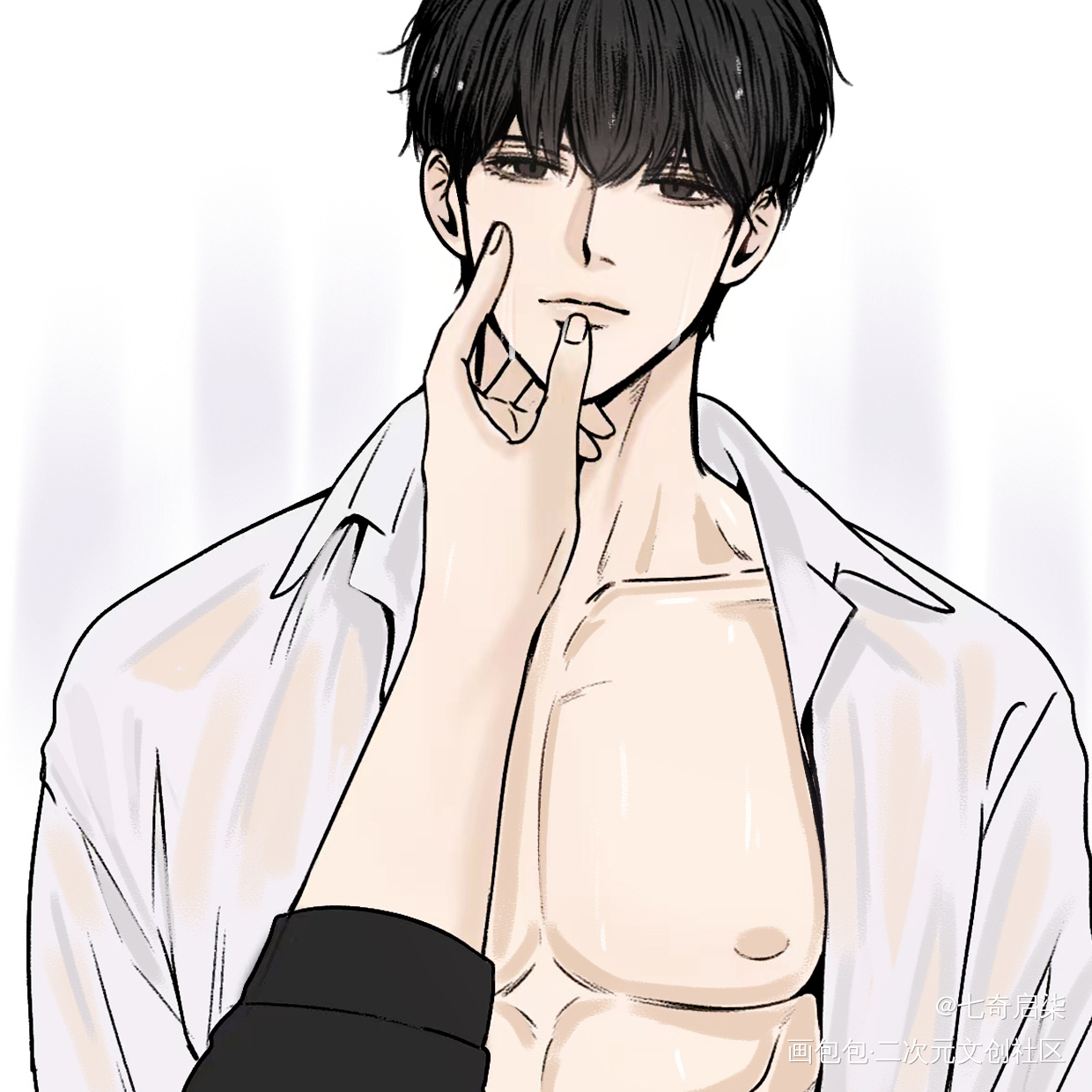 今天是忧郁王子玉_188男团李简李玉绘画作品