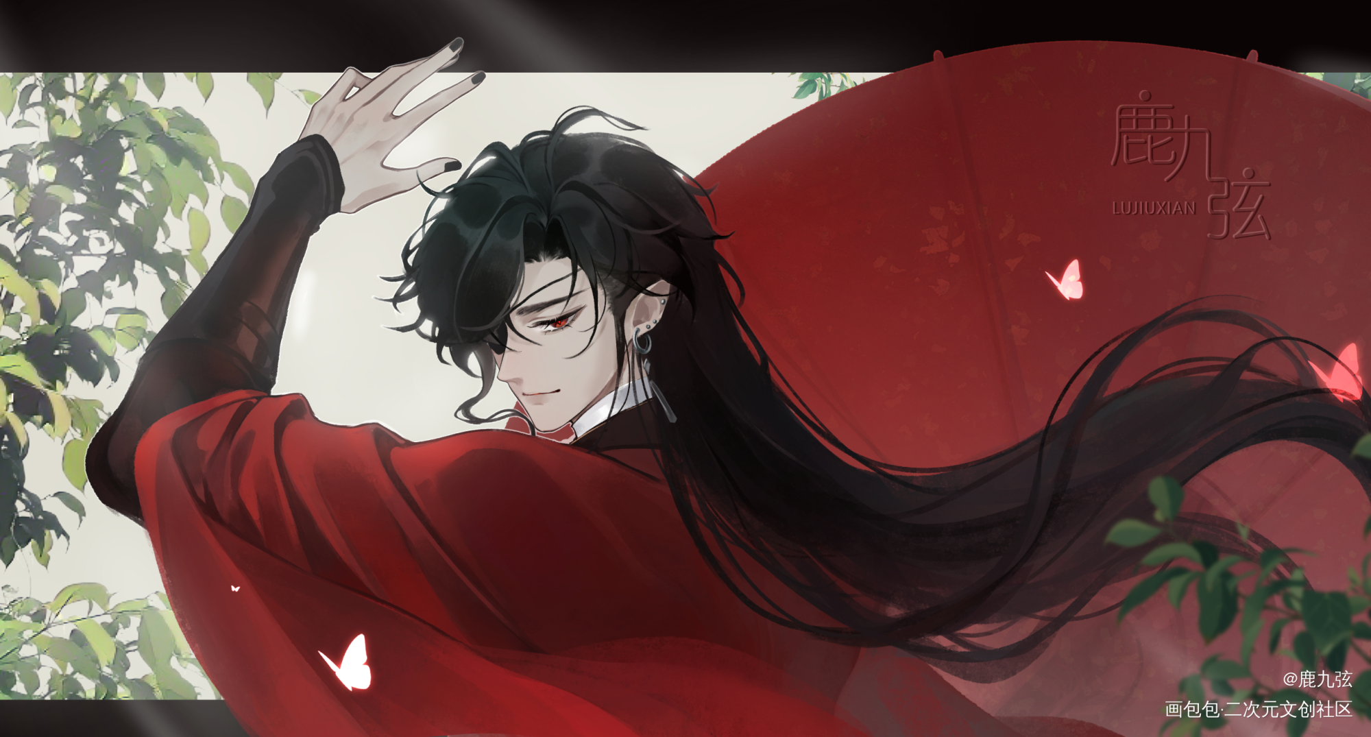 摸鱼第二版_天官赐福花怜花城摸鱼绘画作品
