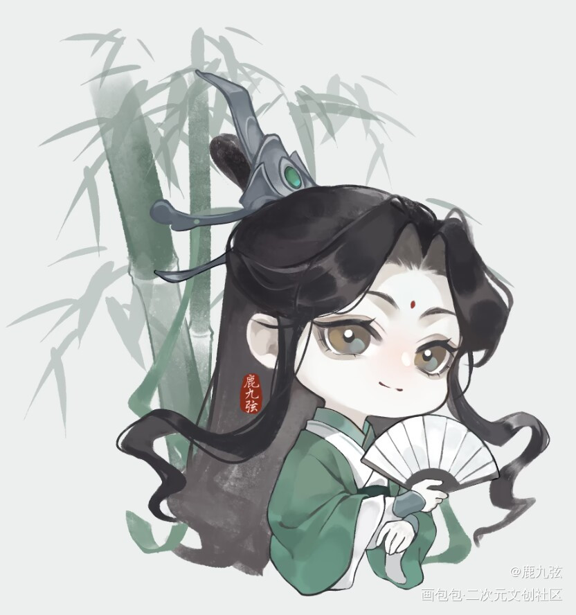 摸摸大哥大嫂_人渣反派自救系统冰秋沈清秋Q版摸鱼绘画作品