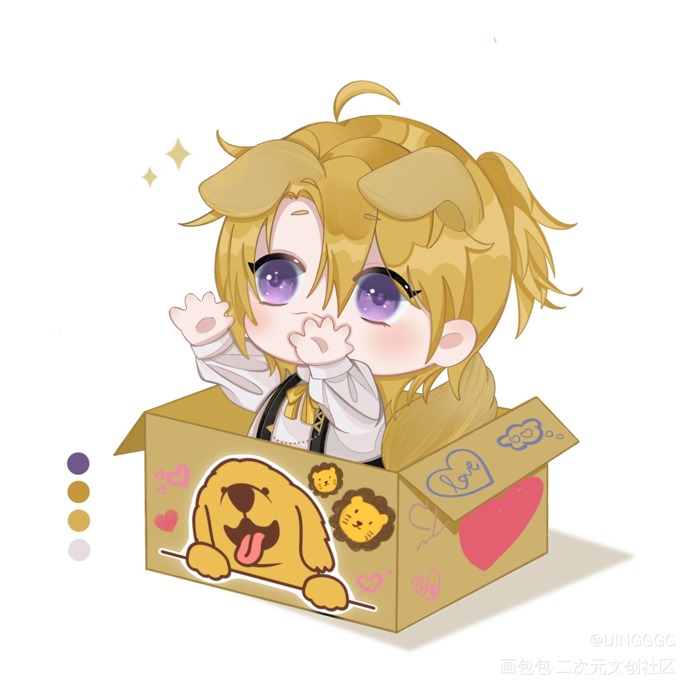 金毛宝宝_luxiemLucakaneshiro绘画作品